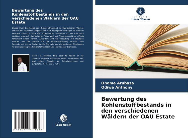 Produktbild: Bewertung des Kohlenstoffbestands in den verschiedenen W&auml;ldern der OAU Estate