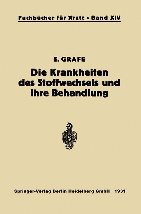 Produktbild: Die Krankheiten des Stoffwechsels und ihre Behandlung