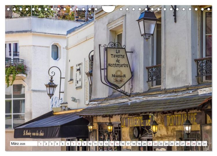 Produktbild: PARIS Franz&ouml;sisches Flair und Historie (Wandkalender 2026 DIN A4 quer), CALVENDO Monatskalender