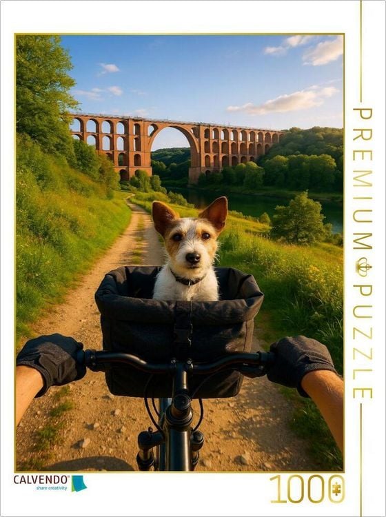 Produktbild: CALVENDO Puzzle G&ouml;ltzschtalbr&uuml;cke bei Reichenbach Vogtland | 1000 Teile Lege-Gr&ouml;&szlig;e 64x48cm Foto-Puzzle f&uuml;r gl&uuml;ckliche Stunden
