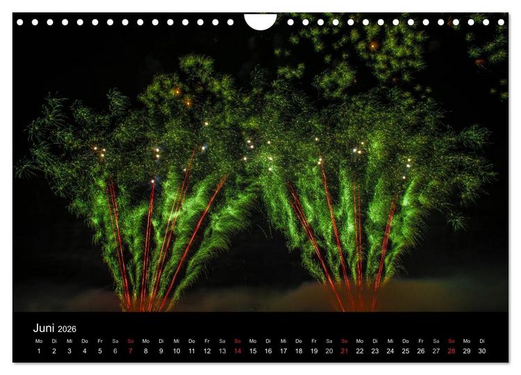 Produktbild: Das Feuerwerk (Wandkalender 2026 DIN A4 quer), CALVENDO Monatskalender