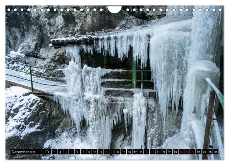 Produktbild: Breitachklamm im Wandel der Jahreszeiten (Wandkalender 2026 DIN A4 quer), CALVENDO Monatskalender