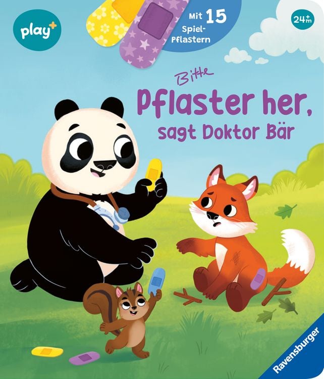 Produktbild: Play+ Mein lustiges Spielbuch Pflaster her, sagt Doktor B&auml;r - ab 2 Jahre