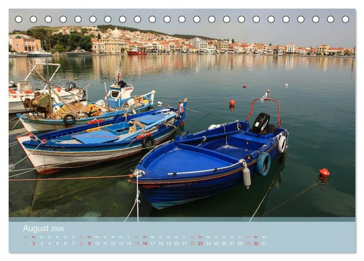 Produktbild: Lesbos - Inselimpressionen (Tischkalender 2026 DIN A5 quer), CALVENDO Monatskalender