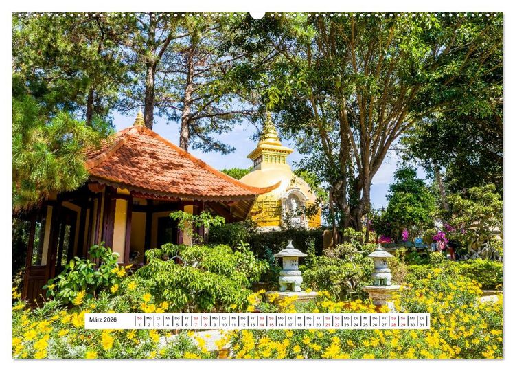 Produktbild: Da Lat Einfach Liebenswert (hochwertiger Premium Wandkalender 2026 DIN A2 quer), Kunstdruck in Hochglanz