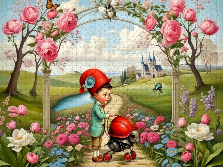 Produktbild: CALVENDO Puzzle Fr&uuml;hjahrsspaziergang | 1000 Teile Lege-Gr&ouml;&szlig;e 64x48cm Foto-Puzzle f&uuml;r gl&uuml;ckliche Stunden