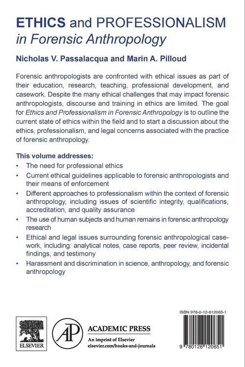 Produktbild: Ethics and Professionalism in Forensic Anthropology