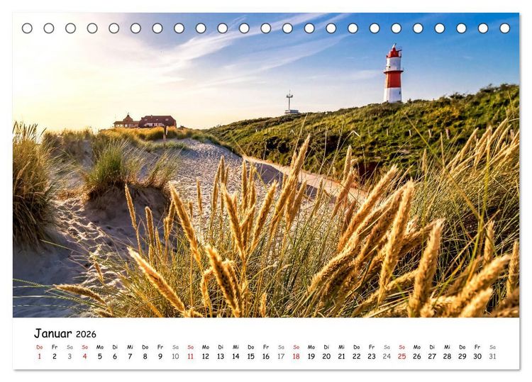 Produktbild: Borkum, bezaubernde Nordseeinsel (Tischkalender 2026 DIN A5 quer), CALVENDO Monatskalender