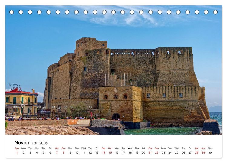 Produktbild: Gulf of Naples - Highlights (Desk Calendar 2026 DIN A5 landscape), CALVENDO 12 Month DeskCalendar