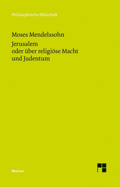 Produktbild: Jerusalem oder &uuml;ber religi&ouml;se Macht und Judentum