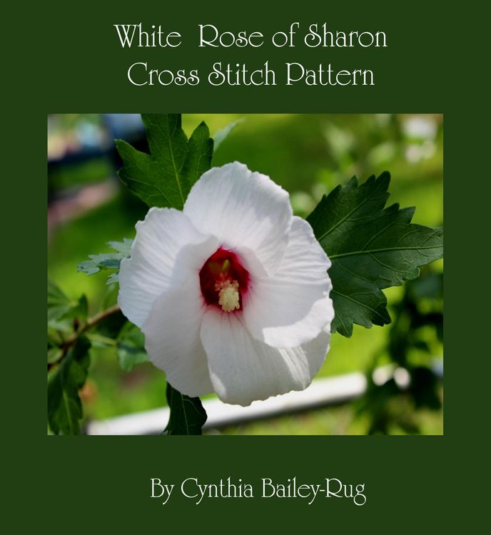 Produktbild: White Rose of Sharon Cross Stitch Pattern