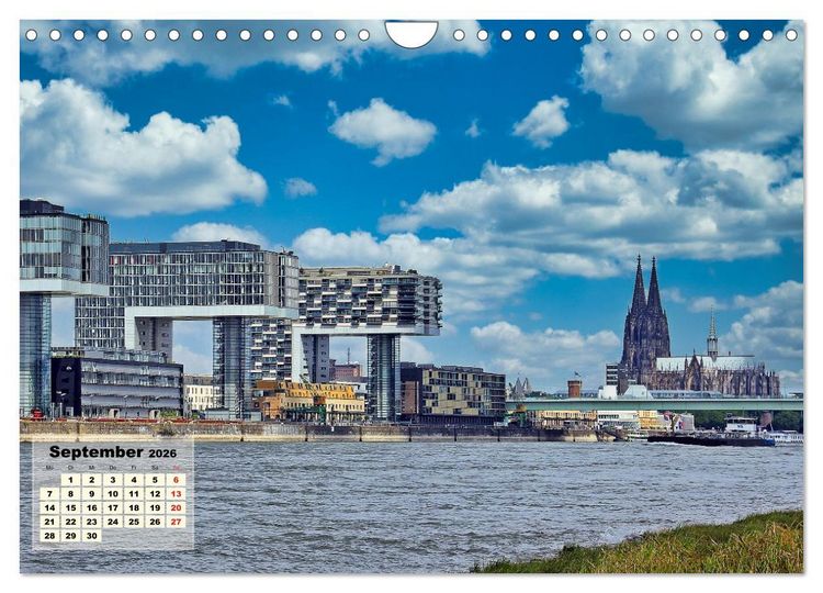 Produktbild: Vater Rhein von der Quelle bis zur M&uuml;ndung (Wandkalender 2026 DIN A4 quer), CALVENDO Monatskalender