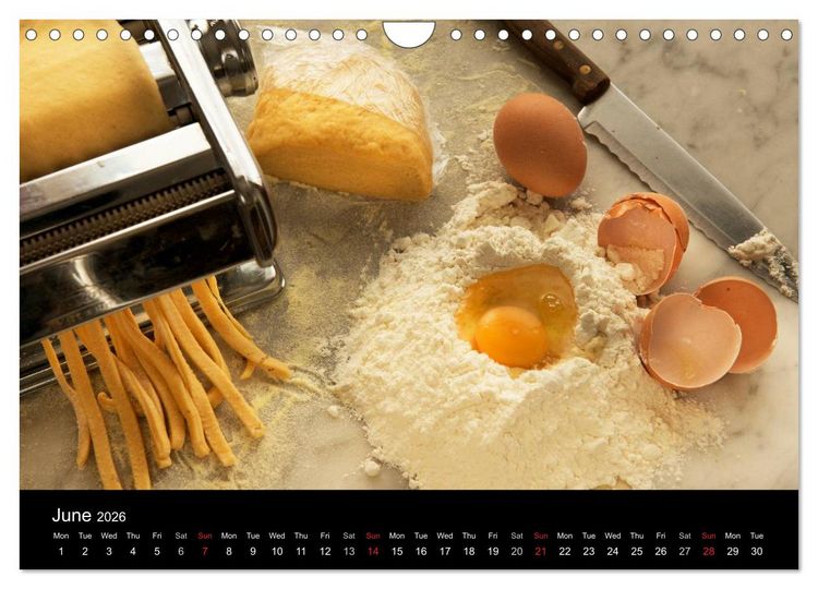 Produktbild: PASTA (Wall Calendar 2026 DIN A4 landscape), CALVENDO 12 Month Wall Calendar