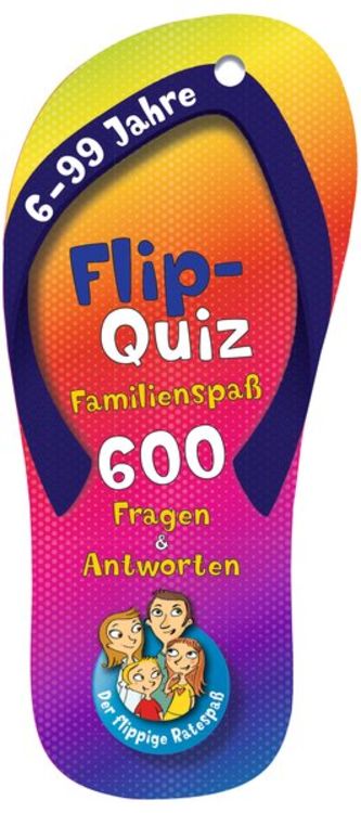 Produktbild: Flip-Quiz: Familienspa&szlig; - 600 Fragen und Antworten auf 62 Karten