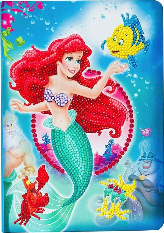 Produktbild: Craft Buddy CANJ-DNY601 - Crystal Art, The Little Mermaid, Notebook, 26x 18 cm