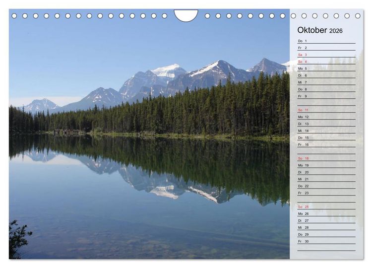 Produktbild: Rocky Mountains 2026 (Wandkalender 2026 DIN A4 quer), CALVENDO Monatskalender