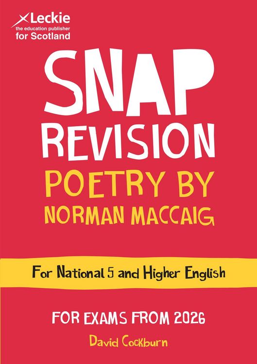 Produktbild: National 5/Higher English Revision: Poetry by Norman MacCaig