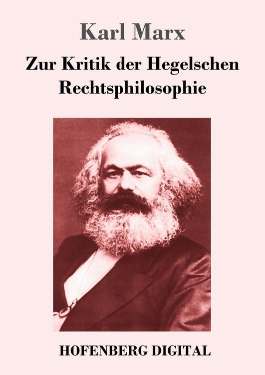 Produktbild: Zur Kritik der Hegelschen Rechtsphilosophie