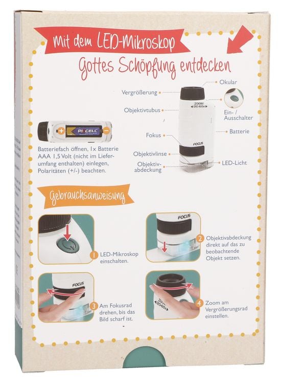 Produktbild: Mini-LED-Mikroskop - Gottes Sch&ouml;pfung entdecken