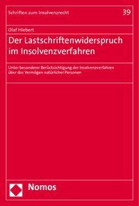 Produktbild: Der Lastschriftenwiderspruch im Insolvenzverfahren