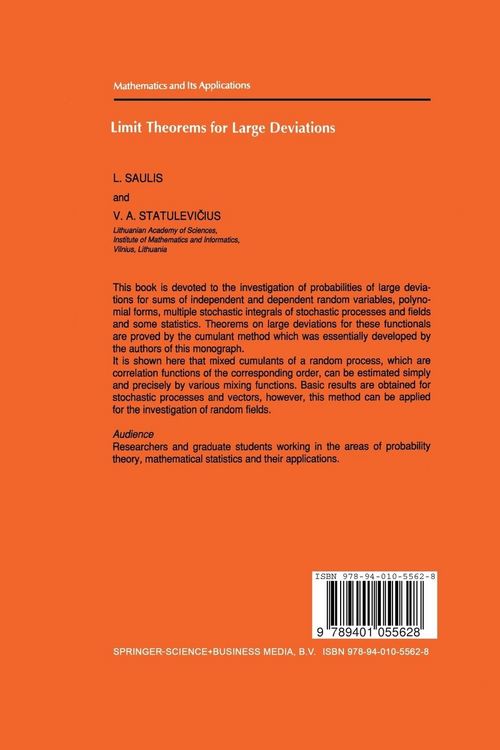 Produktbild: Limit Theorems for Large Deviations