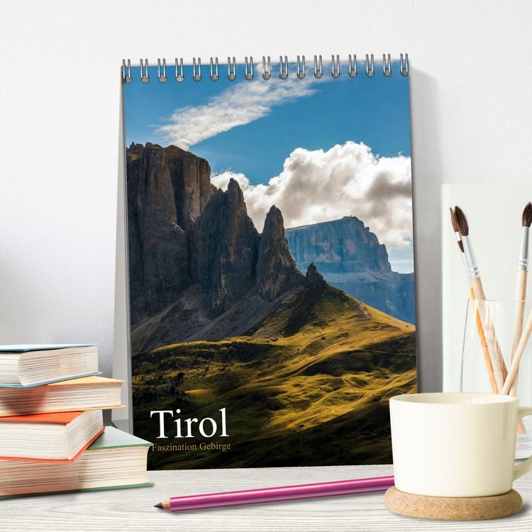 Produktbild: Tirol - Faszination Gebirge (Tischkalender 2026 DIN A5 hoch), CALVENDO Monatskalender