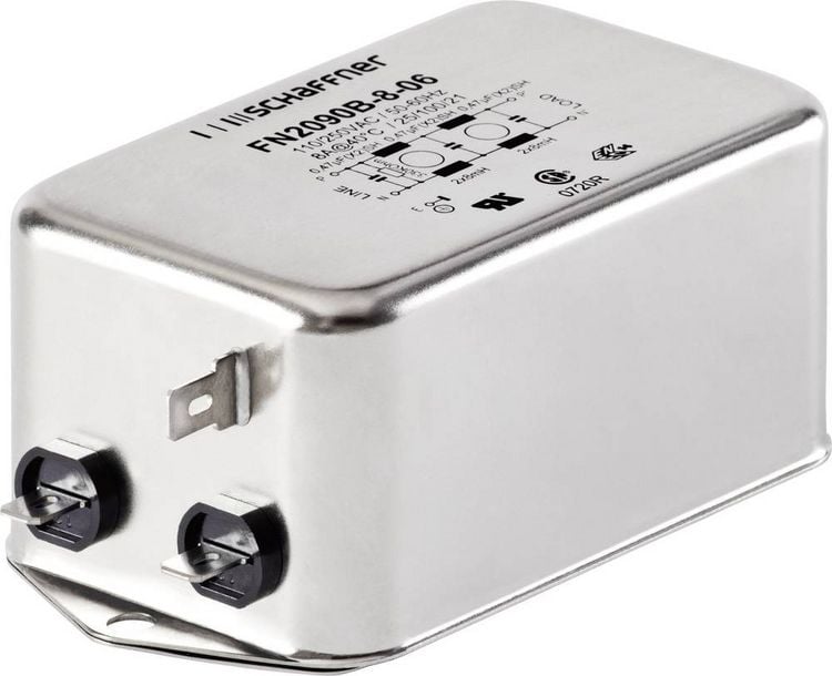 Produktbild: Schaffner FN2090-6-06 FN2090-6-06 Entst&ouml;rfilter 250 V/AC 6 A 8 mH (L x B x H) 85 x 54 x 30.3 mm 1 St.