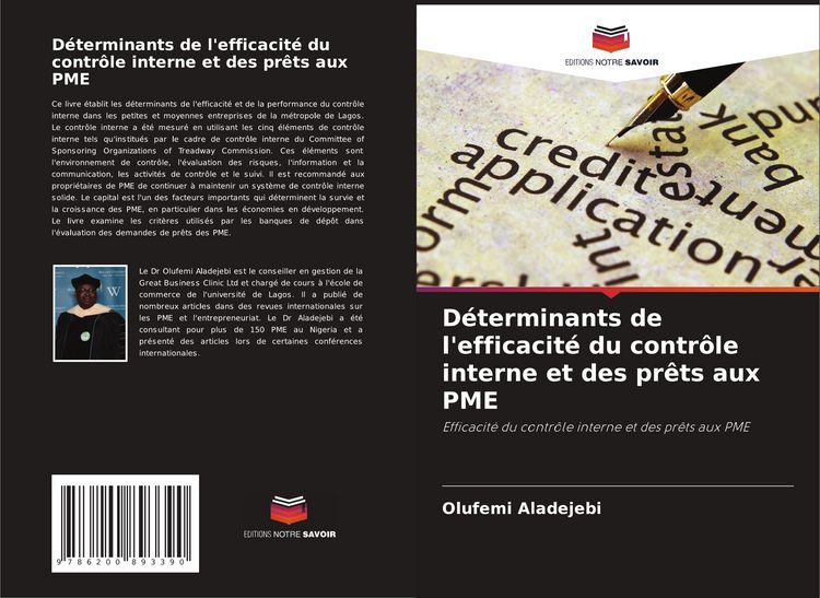 Produktbild: D&eacute;terminants de l'efficacit&eacute; du contr&ocirc;le interne et des pr&ecirc;ts aux PME