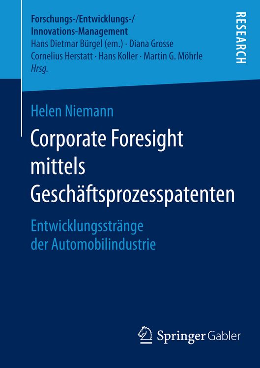 Produktbild: Corporate Foresight mittels Gesch&auml;ftsprozesspatenten
