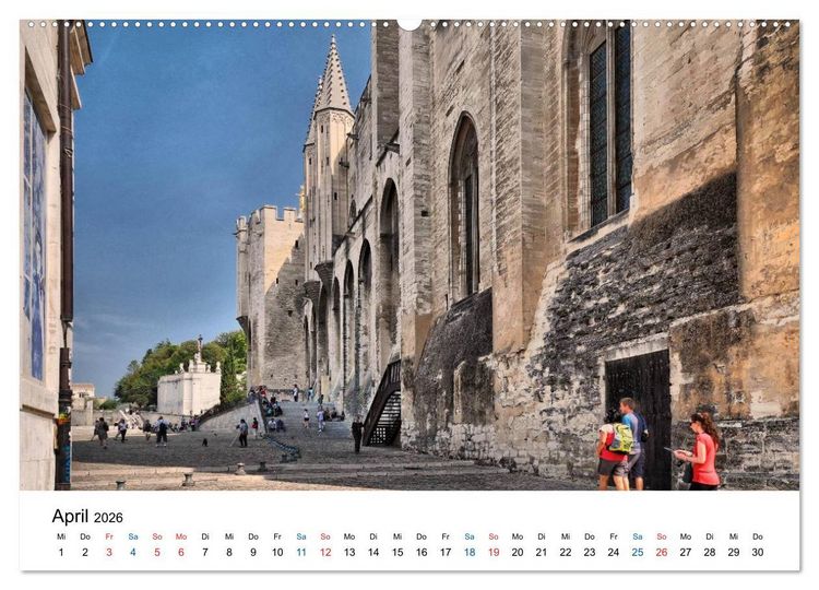 Produktbild: Avignon - Weltkulturerbe der UNESCO (Wandkalender 2026 DIN A2 quer), CALVENDO Monatskalender