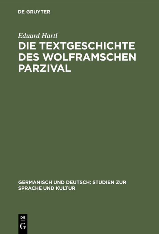 Produktbild: Die Textgeschichte des Wolframschen Parzival
