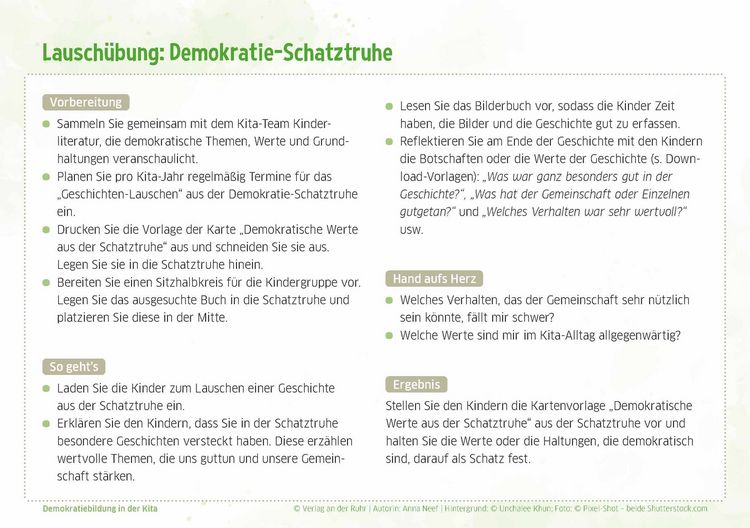 Produktbild: Demokratiebildung in der Kita