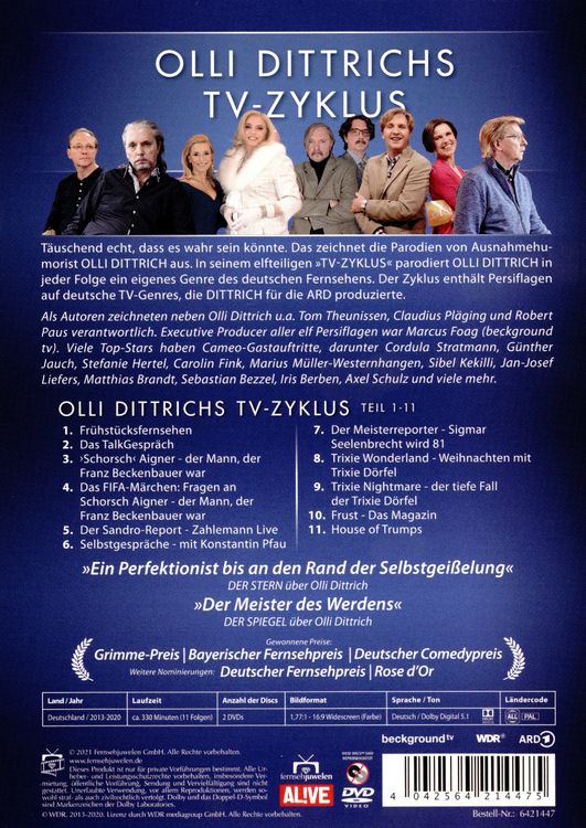 Produktbild: Olli Dittrichs TV-Zyklus - Gesamtedition - Teil 1-11 (Fernsehjuwelen) [2 DVDs]