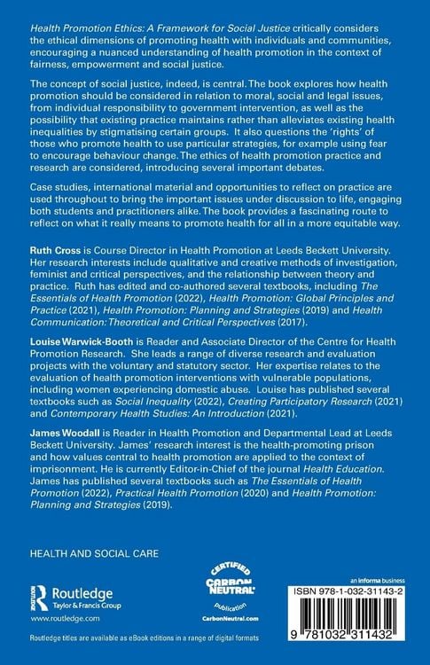 Produktbild: Health Promotion Ethics