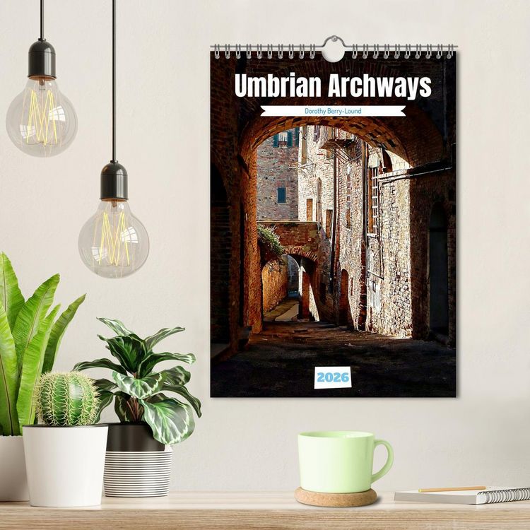 Produktbild: Umbrian Archways (Wall Calendar 2026 DIN A4 portrait), CALVENDO 12 Month Wall Calendar