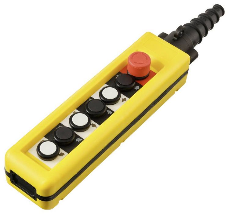 Produktbild: TRU COMPONENTS TC-13599180 TC-A6713 H&auml;ngetaster mit NOT-Aus-Schalter 1St.
