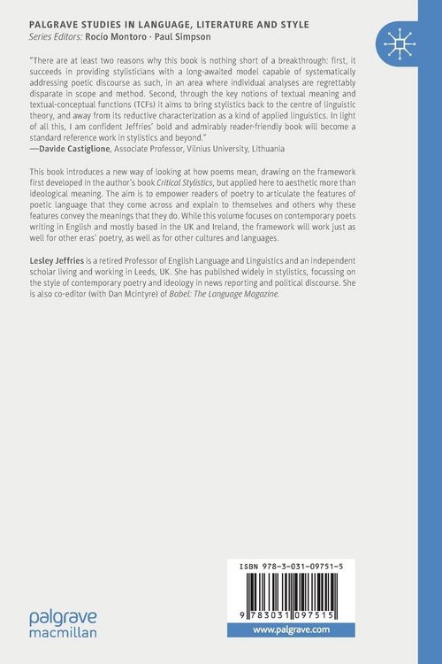 Produktbild: The Language of Contemporary Poetry
