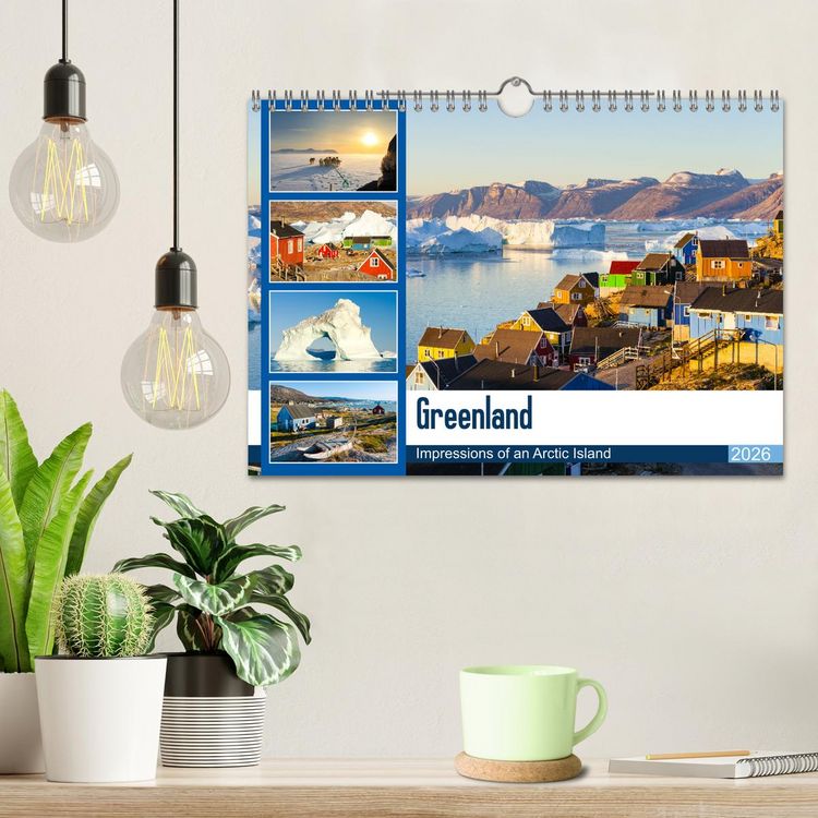 Produktbild: Greenland - Impressions of an Arctic Island (Wall Calendar 2026 DIN A4 landscape), CALVENDO 12 Month Wall Calendar