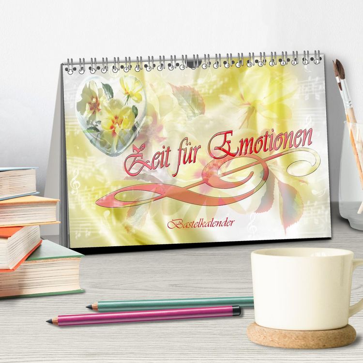 Produktbild: Zeit f&uuml;r Emotionen Bastelkalender (Tischkalender 2026 DIN A5 quer), CALVENDO Monatskalender