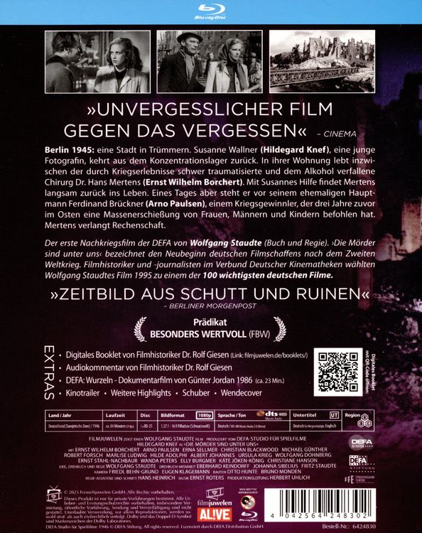 Produktbild: Die M&ouml;rder sind unter uns (DEFA Filmjuwelen)