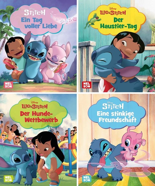 Produktbild: Nelson Mini-Bücher: 4er Disney Lilo & Stitch 1-4
