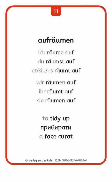 Produktbild: Verben: Set 2 - Deutsch, Englisch, Ukrainisch und Rum&auml;nisch