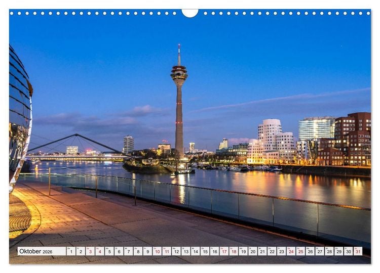 Produktbild: Landeshauptstadt D&uuml;sseldorf (Wandkalender 2026 DIN A3 quer), CALVENDO Monatskalender
