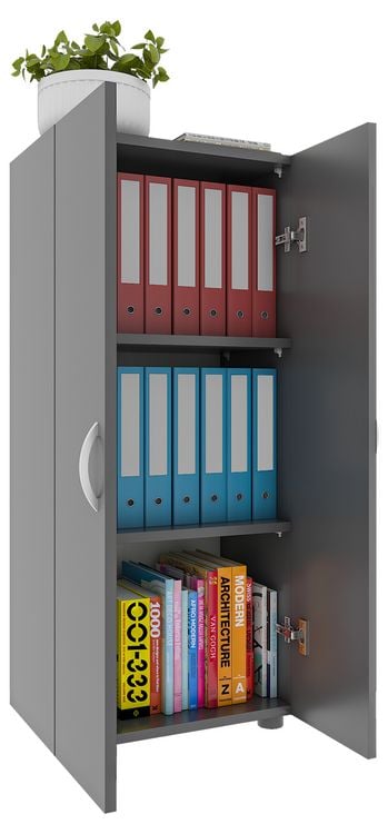 Produktbild: B&uuml;roschrank B&uuml;cher Ordner Aktenschrank Ulas 3fach