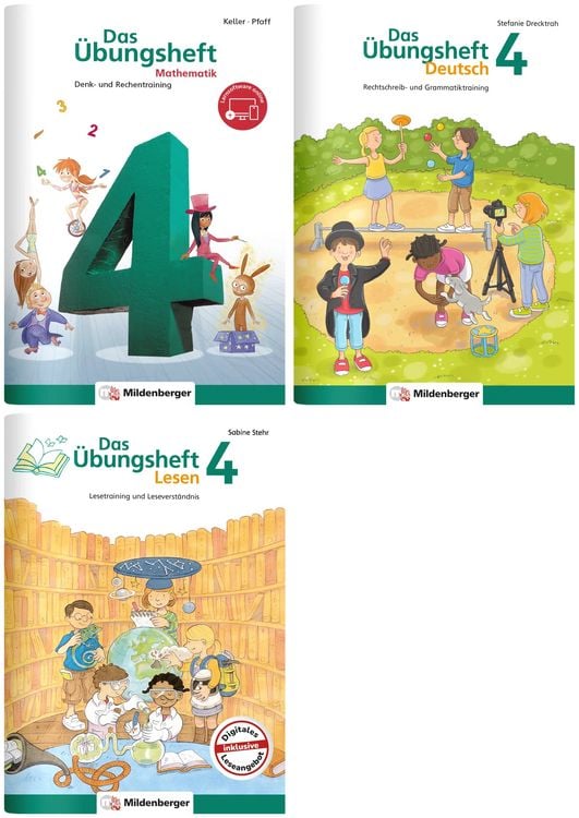 Produktbild: Sicher ins 5. Schuljahr &ndash; Paket: Rechnen &ndash; Schreiben &ndash; Lesen &ndash; Grammatik &middot; Klasse 4