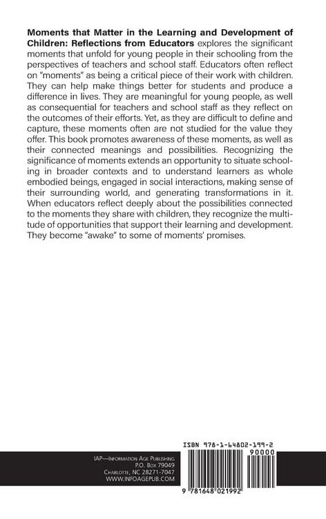 Produktbild: Moments That Matter in the Learning and Development of Children