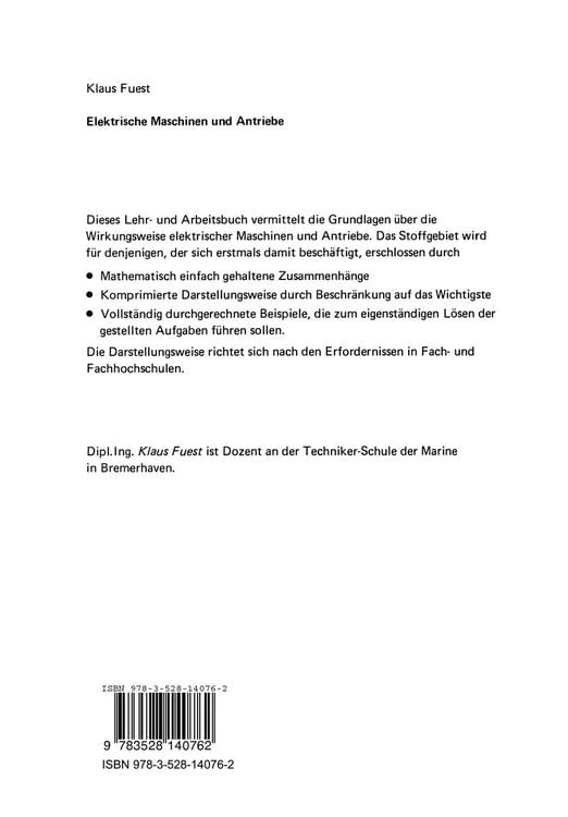 Produktbild: Elektrische Maschinen und Antriebe