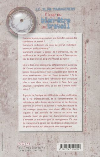 Produktbild: Le slow management : &eacute;loge du bien-&ecirc;tre au travail