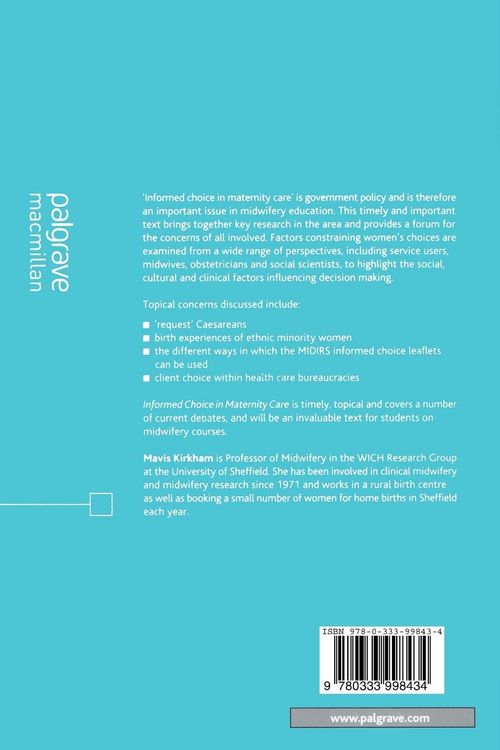 Produktbild: Informed Choice in Maternity Care