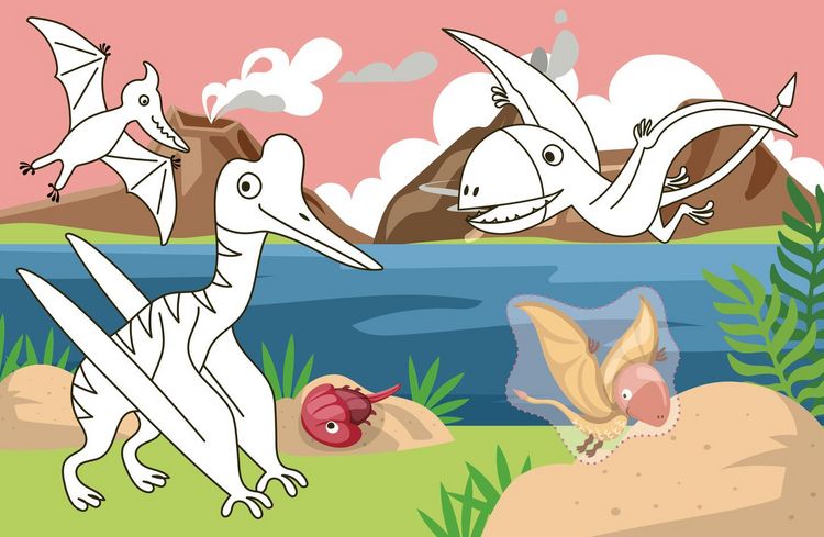 Produktbild: Mein kleines Sticker-Malbuch. Dinosaurier